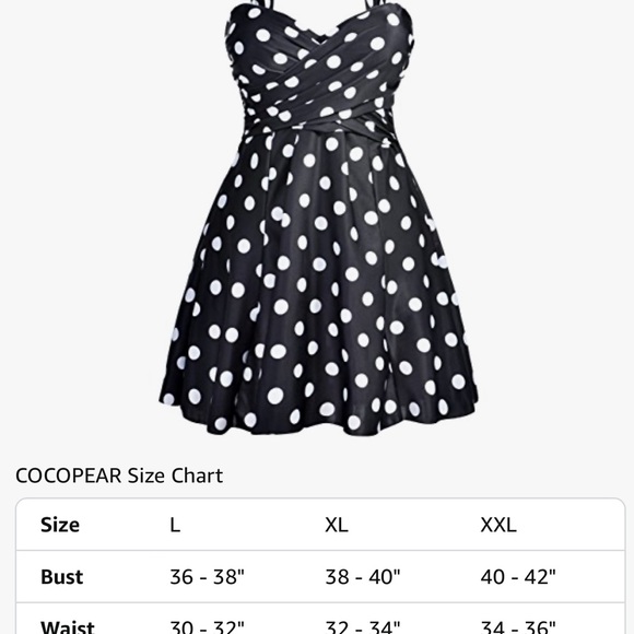 Polka Dot One-Piece Swimsuit - Picture 3 of 3